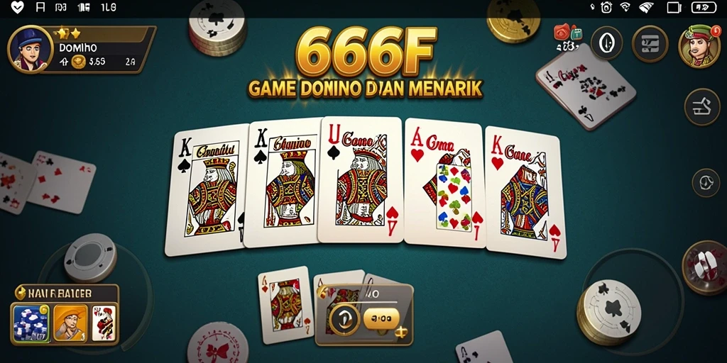 Screenshot gameplay Domino 666F dengan interaksi pemain yang seru.