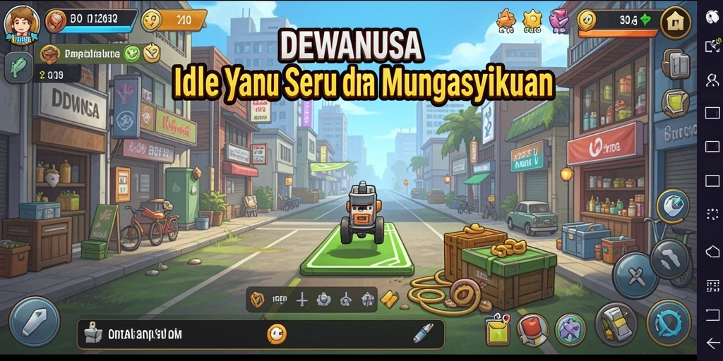 Screenshot DEWANUSA menampilkan gameplay Idle yang menarik dan nyaman.