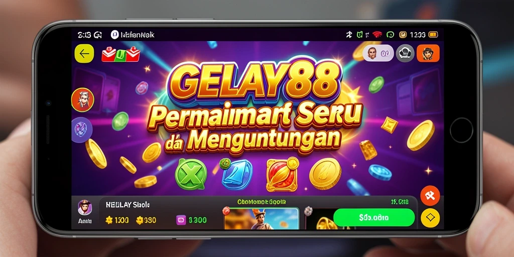 Tampilan menarik dari gameplay Slot GELAY88 yang penuh warna.