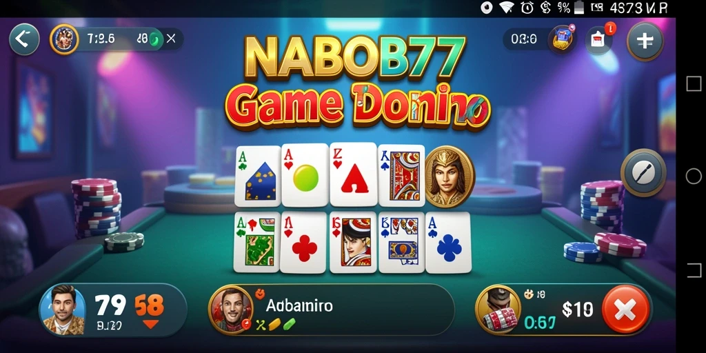 Tampilan gameplay seru di NABOB77 dengan berbagai fitur domino.