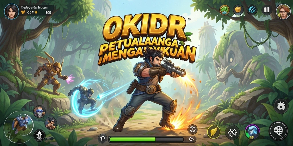 Tangkapan layar dari gameplay seru OKIDR yang memacu adrenalin.