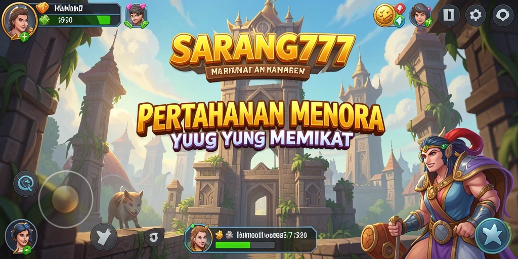 Gameplay menara pertahanan yang strategis dan mendebarkan.