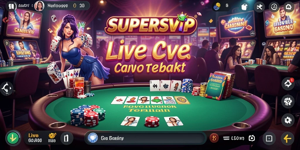 Tangkapan layar gameplay Live Casino yang menarik di SUPERSVIP.